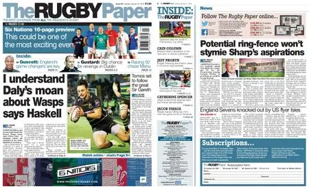 The Rugby Paper – January 27, 2019