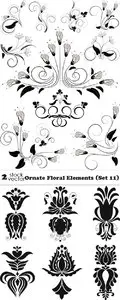 Vectors - Ornate Floral Elements (Set 11)