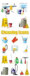 Cleaning Icons Vector 