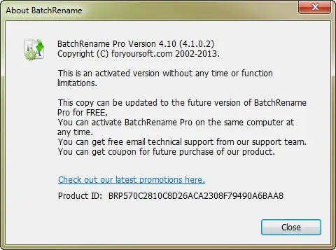 BatchRename Pro 4.10