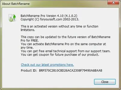 BatchRename Pro 4.10