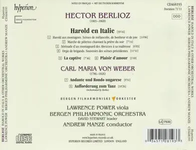 Berlioz - Harold in Italy and Other Orchestral Works (2018) {Hyperion CDA68193}