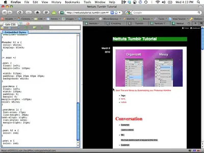 Tumblr Theme Design - Start to Finish