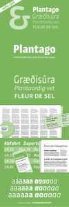 Plantago font family