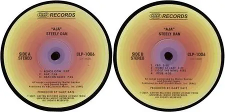 Steely Dan - Aja (1977) {2007 Cisco 24-96 180g vinyl rip}