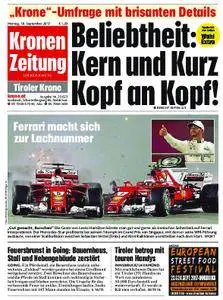 Kronen Zeitung Tirol - 18. September 2017