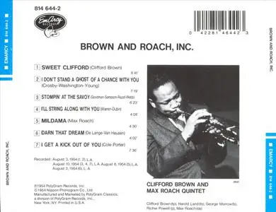 Clifford Brown & Max Roach - Brown and Roach Incorporated (1954/1989)