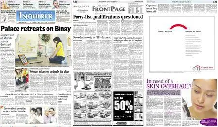 Philippine Daily Inquirer – May 07, 2007