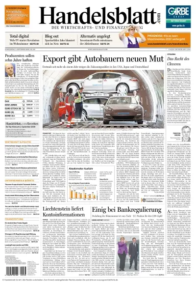 Handelsblatt vom 03.09.2009