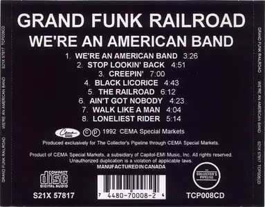 Grand Funk - We're An American Band (1973)