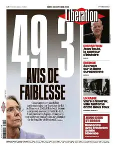 Libération – 20 octobre 2022