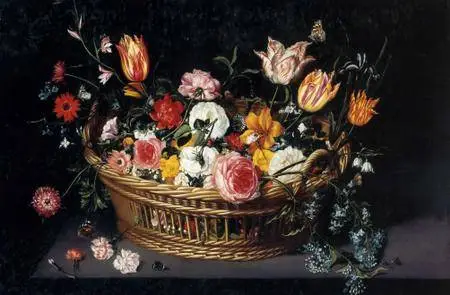 Flemish Still Life with Flowers 17-18 century