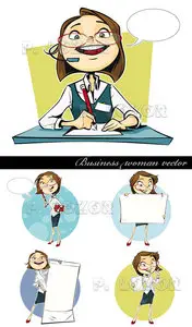 Business woman vector