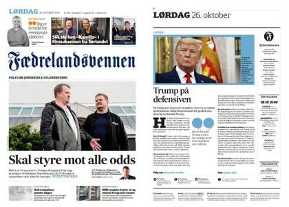 Fædrelandsvennen – 26. oktober 2019