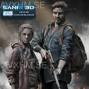 Sanix - The Last of Us - Ellie and Joel