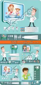 Teeth care infographic vector