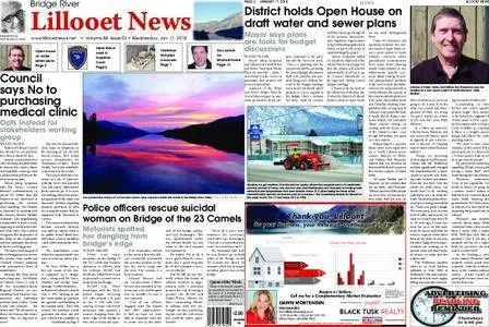 Bridge River Lillooet News – January 17, 2018