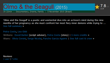 Olmo e a Gaivota / Olmo & the Seagull (2015)