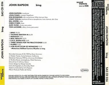 John Rapson - Bing (1990) {Sound Aspects SASCD036}