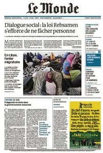 Le Monde du Dimanche 19 et Lundi 20 Avril 2015