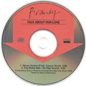 Brandy - Talk About Our Love (US promo CD single) (2004) {Atlantic}