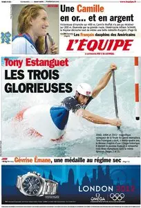 L'Equipe Edition du Mercredi 1er Aout 2012