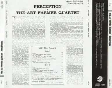 The Art Farmer Quartet - Perception (1964) [2018, Japan]
