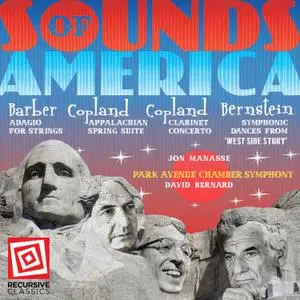 Jon Manasse, Park Avenue Chamber Symphony & David Bernard - Sounds of America: Barber, Copland and Bernstein (2021) [24/48]