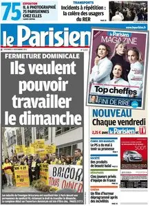 Le Parisien + Cahier Paris du Vendredi 9 Novembre 2012