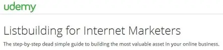 Listbuilding for Internet Marketers