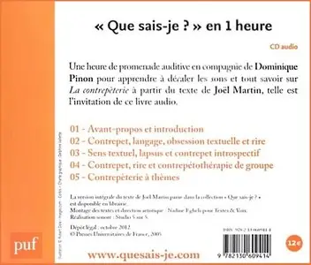 Joël Martin, "La contrepèterie en une heure"