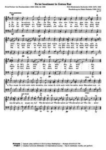 Mendelssohn-BartholdyF - Es ist bestimmt in Gottes Rat