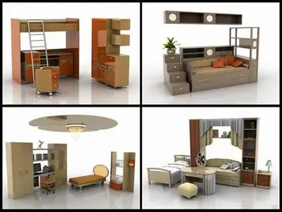 Furniture for Children - 3D Max 2009 Models