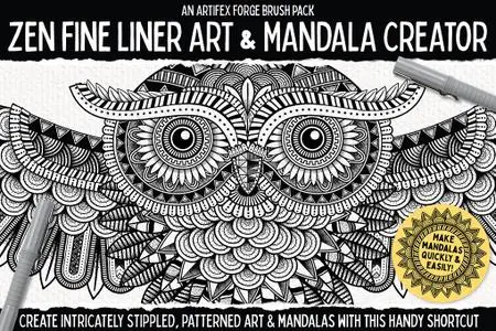 Zen Fine Liner Art & Mandala Creator (Envato Elements)