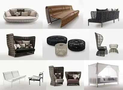 B&B Italia 3D model of Outdoor Furniture