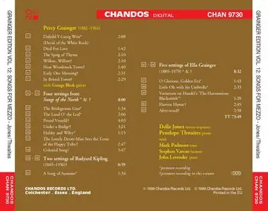 The Grainger Edition, Volume 12 - Songs for Mezzo-soprano (1999)