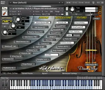 Kirk Hunter Studios Diamond Symphony Orchestra Strings Violins KONTAKT