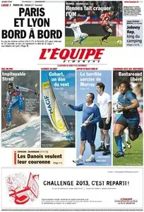 L'Equipe Edition du Dimanche 27 Janvier 2013