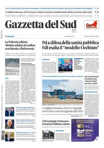 Gazzetta del Sud Cosenza - 12 Settembre 2025