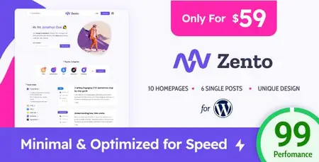 EE - Themeforest - Zento - Modern & Lightweight Blog for WordPress 51579969 v1.4.0