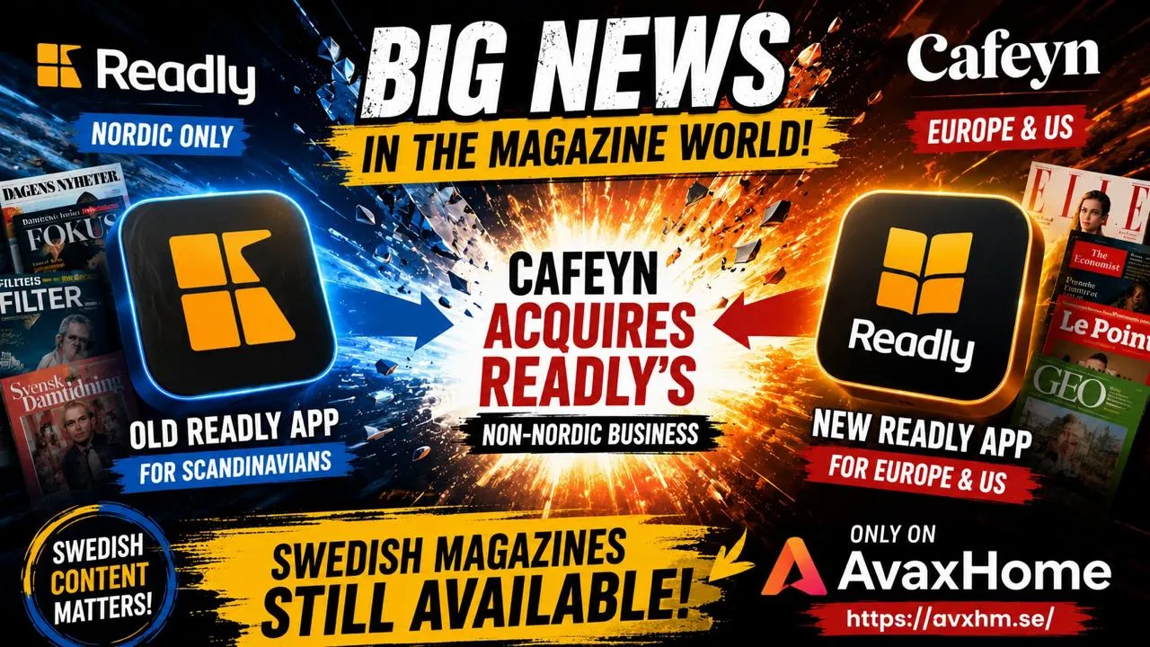 Cafeyn Takes Over Readly’s Non-Nordic Business