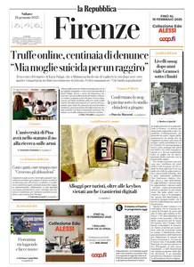 la Repubblica Firenze - 18 Gennaio 2025