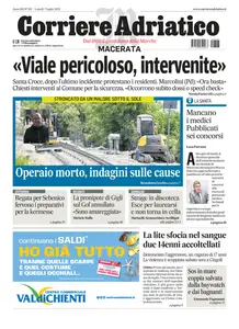 Corriere Adriatico Macerata - 7 Luglio 2025