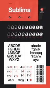 Sublima by Punchform - 20 Styles Font Family $180