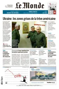 Le Monde du Vendredi 14 Mars 2025