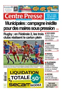 Centre Presse Aveyron - 17 Novembre 2025