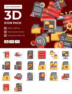 EE - Data Management 3D Icon Pack 3LYZ5GD