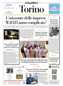 la Repubblica Torino - 2 Gennaio 2025