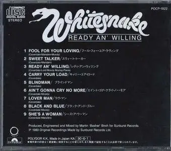 Whitesnake - Ready An' Willing (1980) {1990, Japanese Reissue}