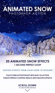 Graphicriver - Animated Snow Photoshop Action 19429039